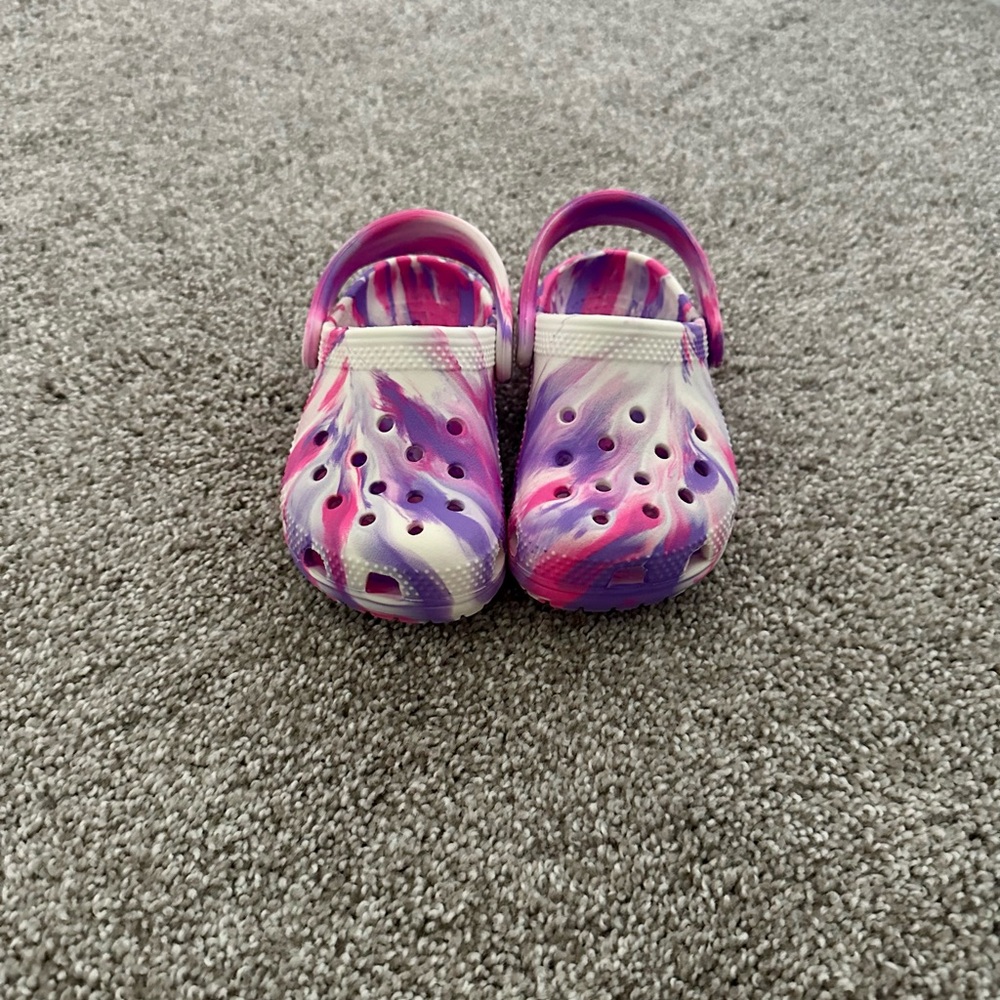 Kids' Purple and Pink Crocs Brand New! Never worn!